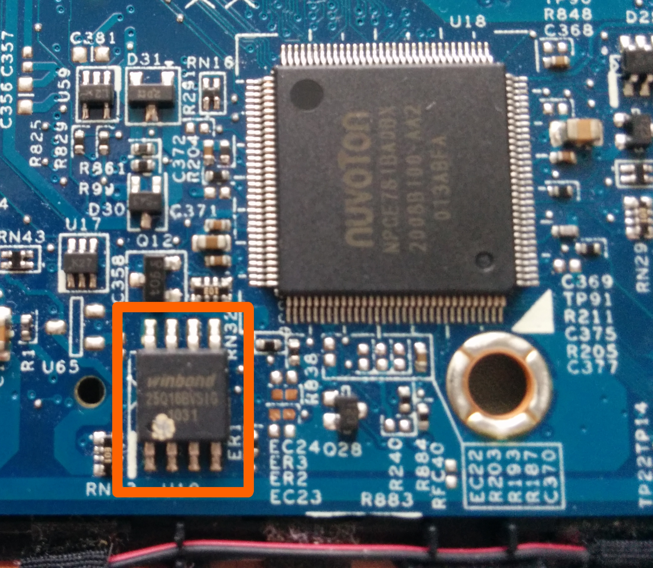 image of BIOS chip